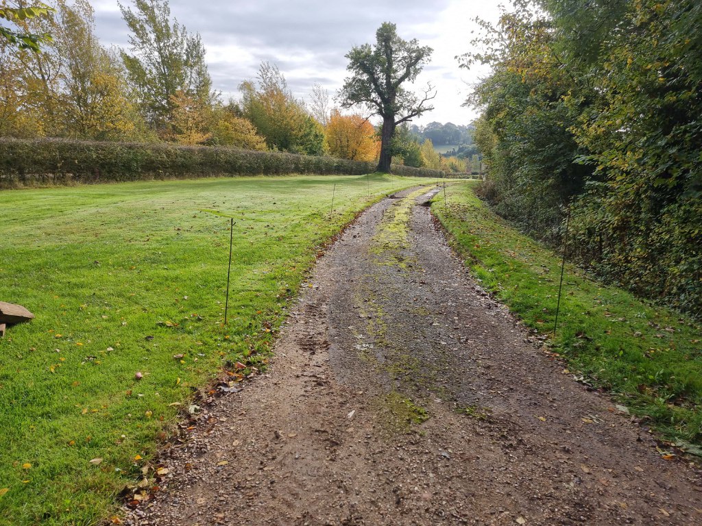 This is a large driveway which is just about to have a tar and chip driveway installed on by Canterbury Driveways